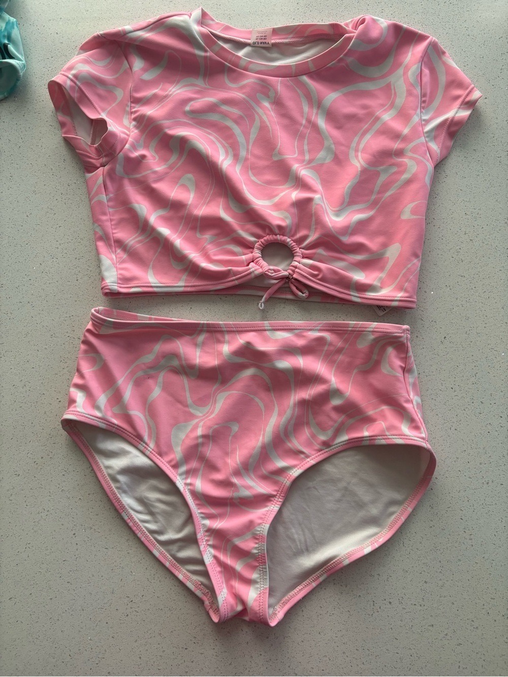 Old Navy girls high waisted Two-Piece Swim Set